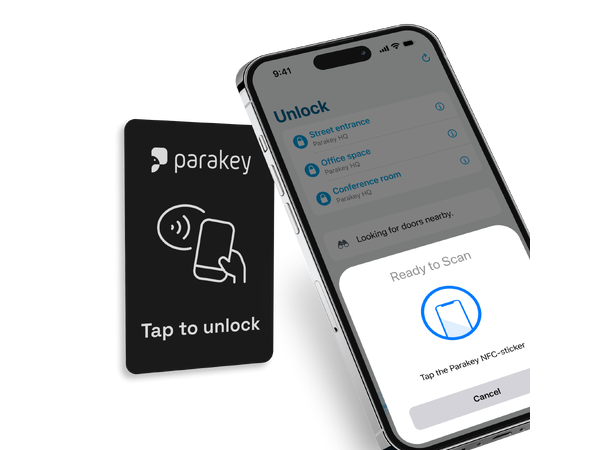 NFC klistremerke for Parakey